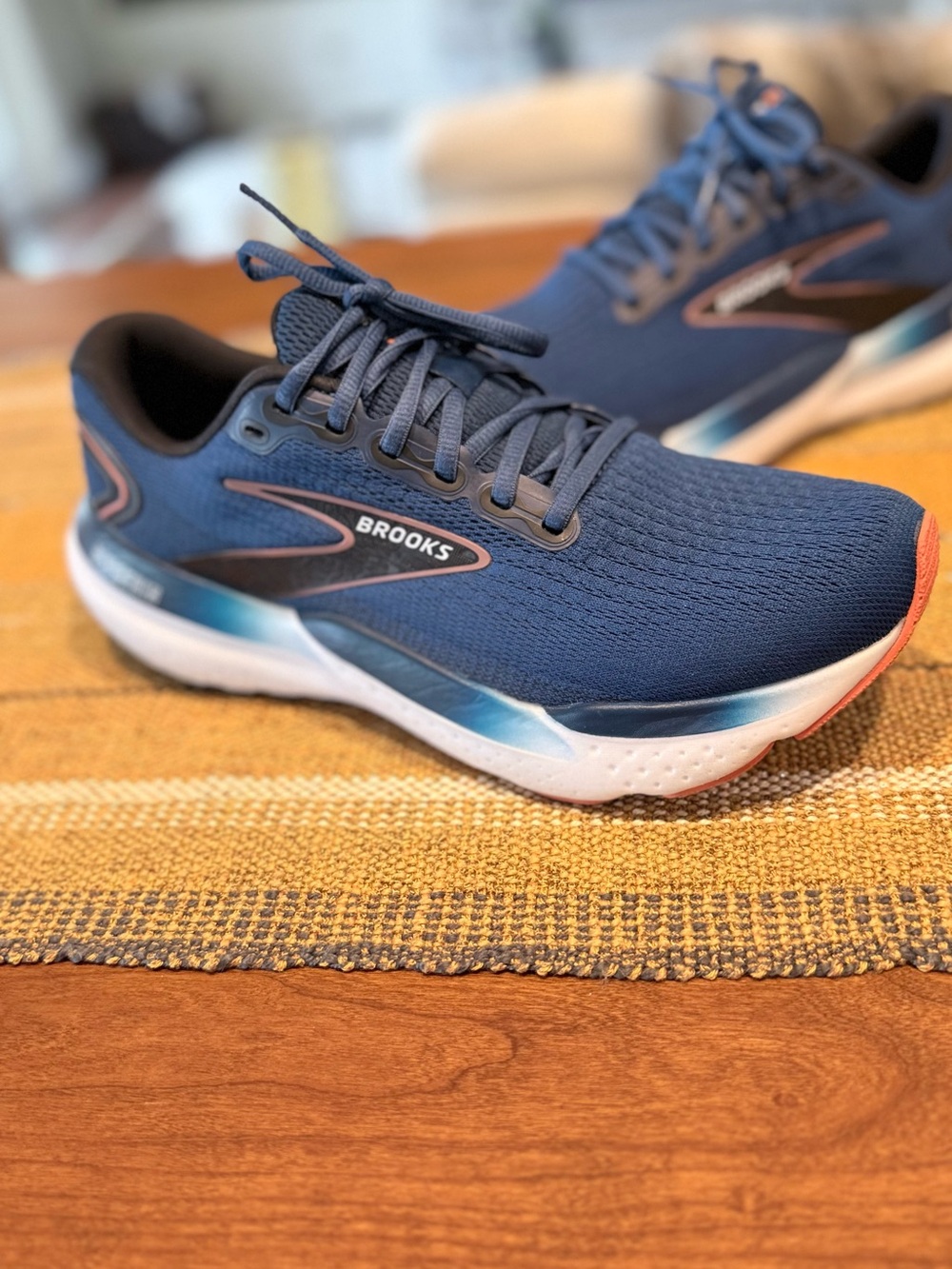 Men’s Brooks Glycerin 21 Navy Running Shoes 9.5 - Picture 3 of 7